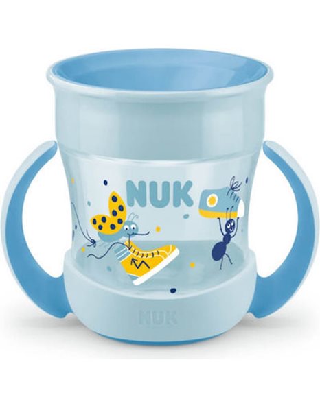 Nuk Παιδικό Ποτηράκι "Mini Magic" από Πλαστικό Γαλάζιο 160ml για 6m+