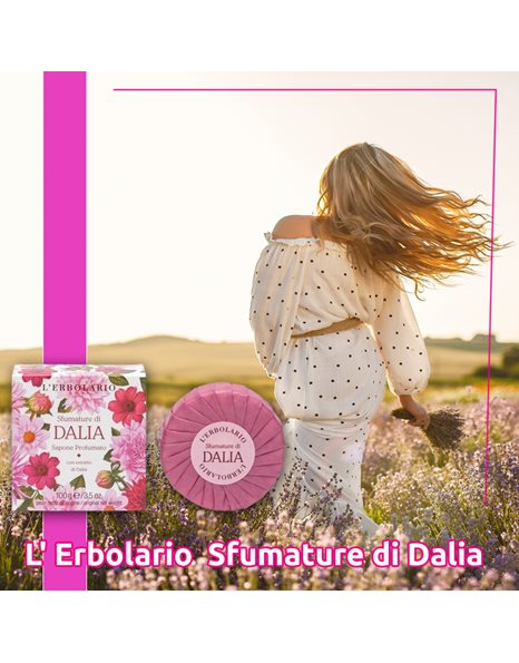 L'Erbolario Sfumature Di Dalia Sapone Profumato Αρωματικό Σαπούνι Ντάλια, 100gr