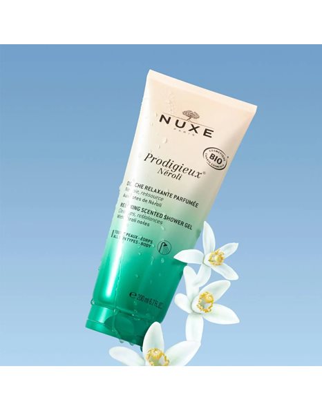 Nuxe Huile Prodigieuse Neroli Relaxing Scented Shower Gel, Αφρόλουτρο 200ml.