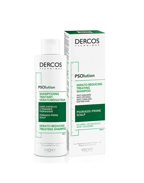 Vichy Dercos PSOlution Shampoo Keratoreducing Treatment Σαμπουάν για Τριχωτό με Τάση Ψωρίασης 200ml