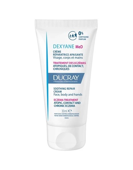Ducray Dexyane MeD Κρέμα με Επανορθωτική και Καταπραϋντική Δράση - Πρόσωπο και Σώμα 30ml