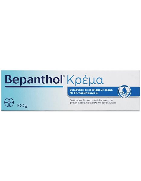 Bepanthol Κρέμα Για Ερεθισμένο Και Ευαίσθητο Δέρμα 100gr