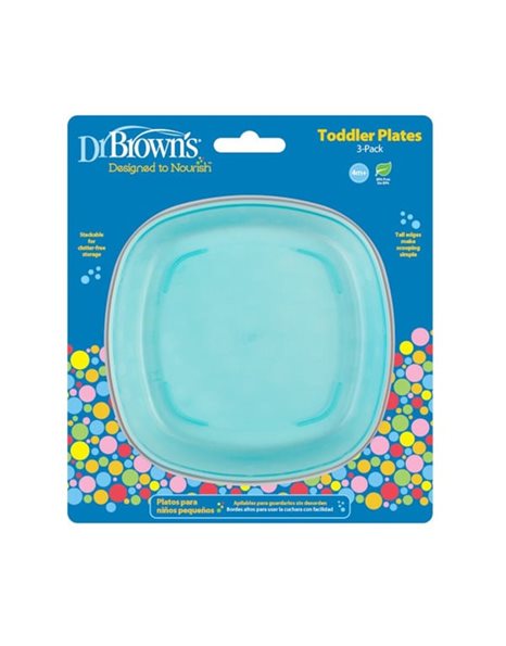 Dr Brown's Πιάτα ρηχά (4m+) - 3τεμ. TF022