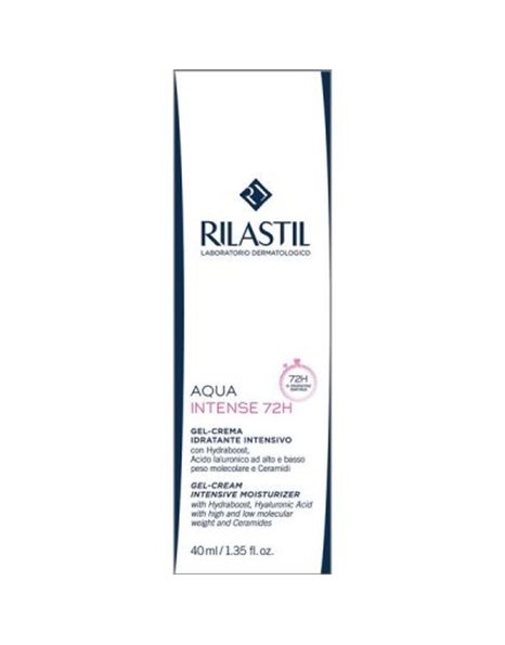 Rilastil Aqua 72ωρο Gel Προσώπου Ημέρας για Εντατική Ενυδάτωση με Υαλουρονικό Οξύ & Ceramides 40ml