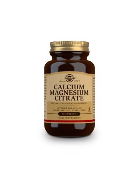 Solgar Calcium Magnesium Citrate 50 tabs