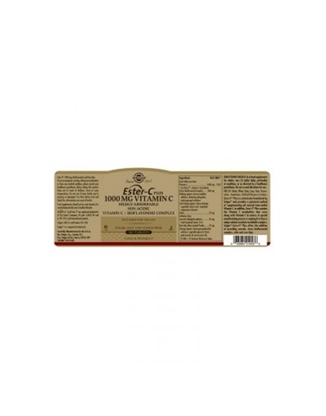 Solgar Ester C 1000mg Συμπλήρωμα Διατροφής για το Ανοσοποιητικό Σύστημα 180 Ταμπλέτες