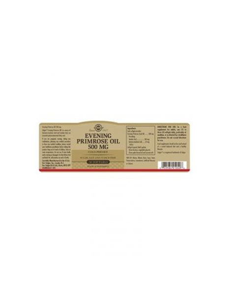Solgar Evening Primrose Oil 500mg 30 Softgels
