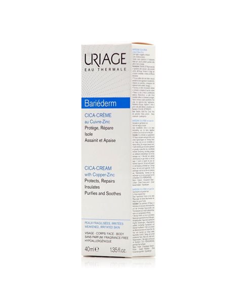 Uriage Bariederm 24ωρη Ενυδατική & Αναπλαστική Κρέμα Προσώπου για Ευαίσθητες Επιδερμίδες 40ml
