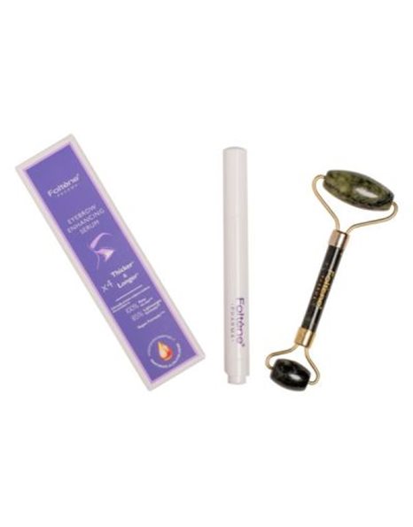 Foltene Brow Mania Pack Eyebrow Enhancing Serum Ορός Ενδυνάμωσης Φρυδιών 4 ml + Face Roller