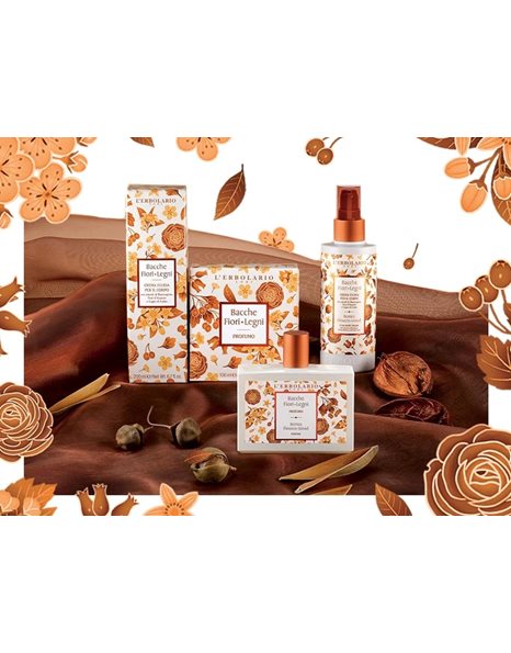 L'Erbolario Berries Flowers-Wood Beauty Set Cerdo Αφρόλουτρο 250ml & Αποσμητική Λοσιόν 100ml