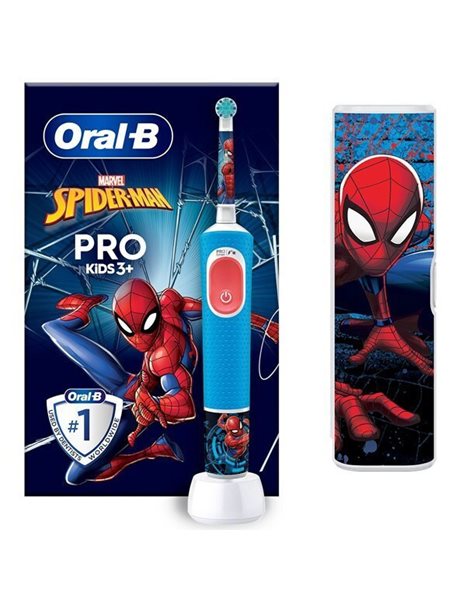 Oral-B Ηλεκτρική Οδοντόβουρτσα Spider-Man Με Θήκη Ταξιδίου, για Παιδιά 3+ Ετών 1 τεμ
