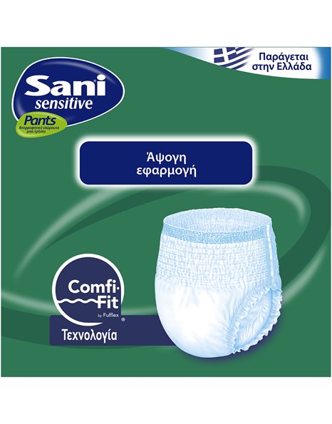 Sani Sensitive Pants Value Pack Ελαστικό Εσώρουχο Ακράτειας 24 Τεμάχια - No2 Medium 80-120cm