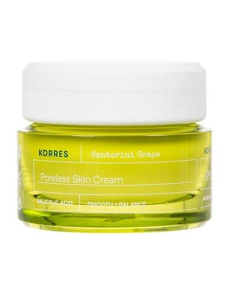 Korres Santorini Grape Poreless Skin Cream Κρέμα-Τζελ για Σύσφιξη Πόρων 40 ml