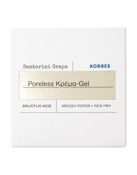 Korres Santorini Grape Poreless Skin Cream Κρέμα-Τζελ για Σύσφιξη Πόρων 40 ml