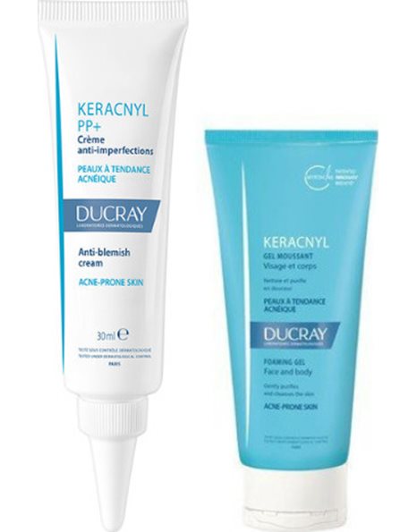 Ducray Keracnyl PP+ Anti-Blemish Cream Κρέμα Κατά των Ατελειών 30 ml & Δώρο Τζελ Καθαρισμού 40 ml
