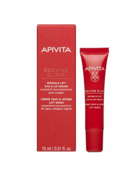 Apivita Beevine Elixir Wrinkle Lift Eye & Lip Cream Αντιρυτιδική Κρέμα Lifting για Μάτια & Χείλη15ml