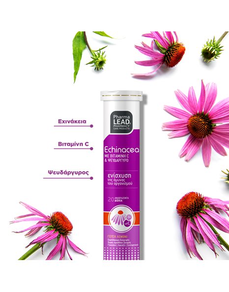 Pharmalead Promo Echinacea +Vitamin C +Zinc 20 αναβρ.δισκία & Δώρο Vitamin C 1000 2 x 20 αναβρ. δισκ