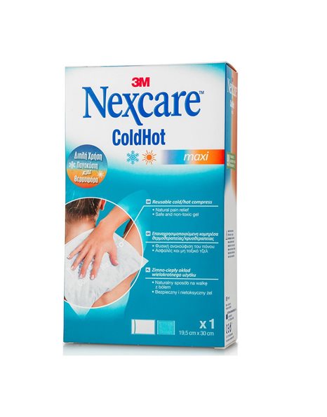 Nexcare Maxi Επίθεμα Gel Κρυοθεραπείας/ Θερμοθεραπείας Γενικής Χρήσης 30x19.5cm 1τμχ