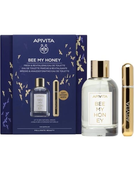 Apivita Promo Bee My Honey Eau De Toilette 100ml & Δώρο Επαναγεμιζόμενο Spray Αρώματος 8ml