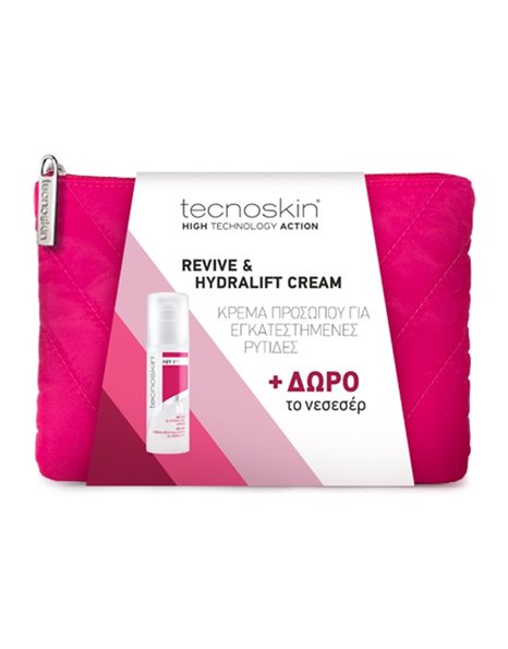 Tecnoskin Promo Pack Revive & Hydralift Αντιρυτιδική Κρέμα Προσώπου 50ml & Νεσεσέρ 1τμχ 