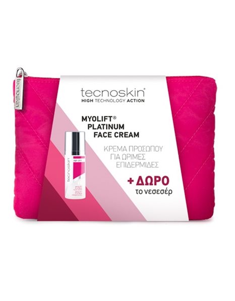 Tecnoskin PROMO PACK Myolift Platinum Face Cream, Αντιγηραντική Κρέμα Προσώπου 50ml & Νεσεσέρ 1τμχ.