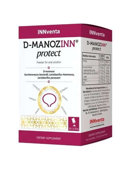Anelixis D-Manozinn Protect Σκόνη για Πόσιμο Διάλυμα 10 φακελίσκοι x 2.5 g