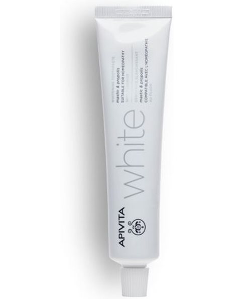 Apivita White Λευκαντική Οδοντόπαστα με Μαστίχα & Πρόπολη,75ml