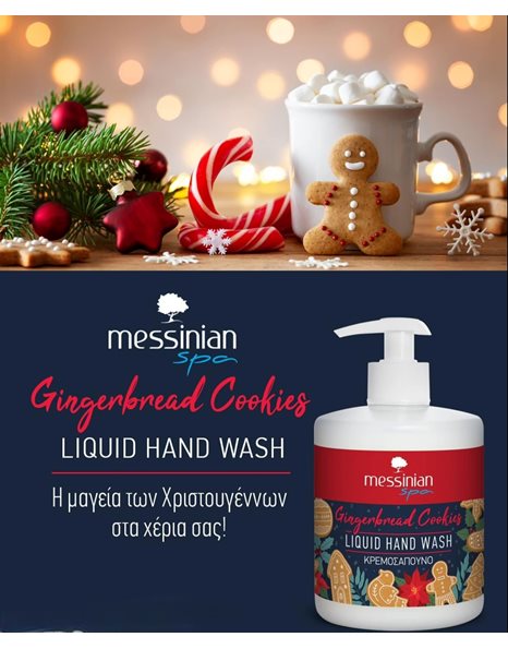 Messinian Spa Promo Gingerbread Cookies,Σετ Περιποίησης για Καθαρισμό Σώματος με Αφρόλουτρο 300ml