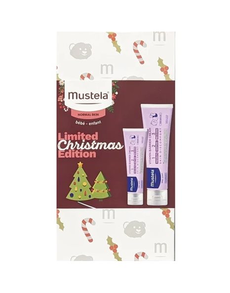 Mustela Promo Limited Christmas Edition 123 Vitamin Barrier Cream Κρέμα Αλλαγής Πάνας 100ml & 50ml