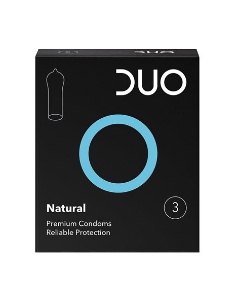 Duo Natural Προφυλακτικά Κανονικά  για Φυσική Απόλαυση, 3τεμ