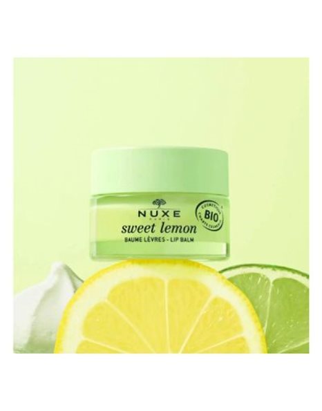 Nuxe Sweet Lemon Lip Balm Ενυδατικό Βάλσαμο Χειλιών Mε Άρωμα Λεμονιού 15gr