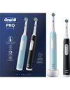 Oral-B Pro Series 1 Duo Επαναφορτιζόμενη Ηλεκτρική Οδοντόβουρτσα Γαλάζια & Μαύρη 2 Τμχ