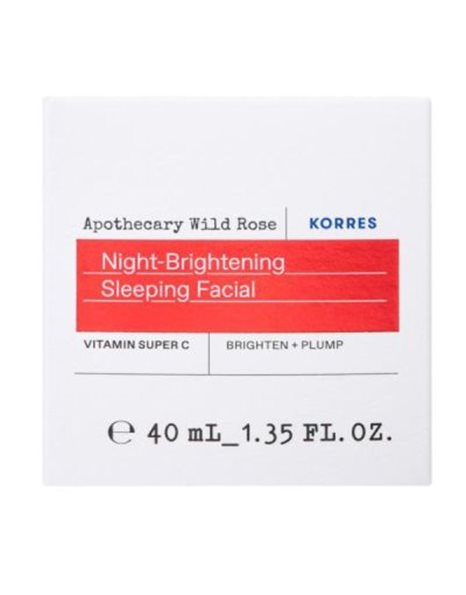 Korres Apothecary Wild Rose Night-Brightening Sleeping Facial Επανορθωτική Κρέμα Νύχτας 40 ml