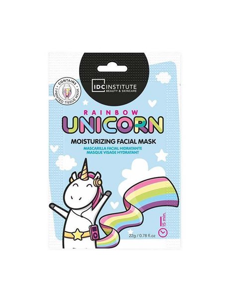 Idc Institute Rainbow Unicorn Moisturizing Facial Mask Ενυδατική Μάσκα Προσώπου 1τμχ