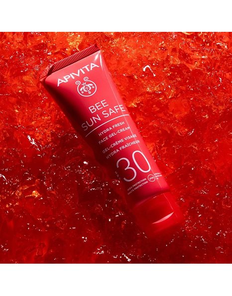 Apivita Bee Sun Safe Hydra Fresh Αδιάβροχο Αντηλιακό Gel Προσώπου SPF30 50ml