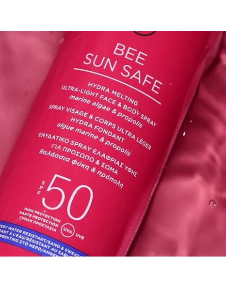 Apivita Bee Sun Safe Hydra Ενυδατικό Αντηλιακό Spray Ελαφριάς Υφής Για Πρόσωπο & Σώμα Με Θαλάσσια Φύκη και Πρόπολη SPF50,200ml
