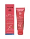 Apivita Bee Sun Safe Κρέμα Προσώπου Κατά των Πανάδων & των Ρυτίδων με Χρώμα Golden SPF50, 50ml