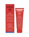 Apivita Bee Sun Safe Αντηλιακή Κρέμα Προσώπου κατά των Πανάδων & των Ρυτίδων SPF50, 50ml