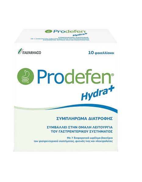 ITF Prodefen Hydra+ Συμπλήρωμα Για την Ομαλή Λειτουργία Του Γαστρεντερολογικού  10 φακελίσκοι