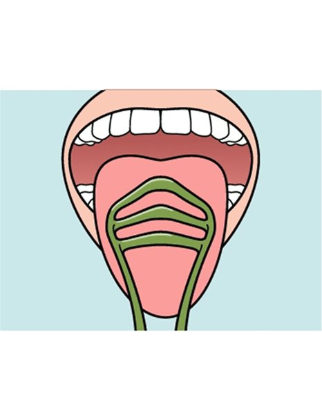 TePe Tongue Cleaner Πράσινο Καθαριστής Γλώσσας για Απομάκρυνση των Βακτηριδίων & Καθαρή Αναπνοή 1τμχ
