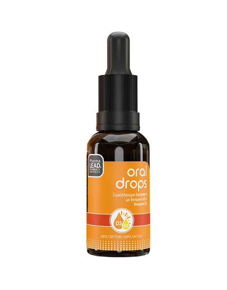 Pharmalead Oral Drops D3 & K2, Συμπλήρωμα Διατροφής Σε Σταγόνες 20ml.