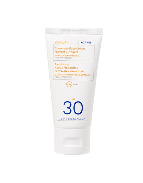 Korres Yoghurt Tinted Sunscreen Face Cream Αντηλιακή Κρέμα Προσώπου SPF30, 50ml 1τμχ