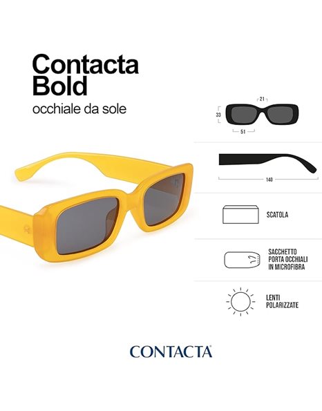 Contacta Polarized Bold Demi Γυαλιά Ηλίου σε Λεοπάρ Χρώμα 1 τμχ