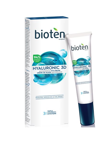 Bioten Hyaluronic 3D Ενυδατική & Αντιγηραντική Κρέμα Ματιών με Υαλουρονικό Οξύ 15ml