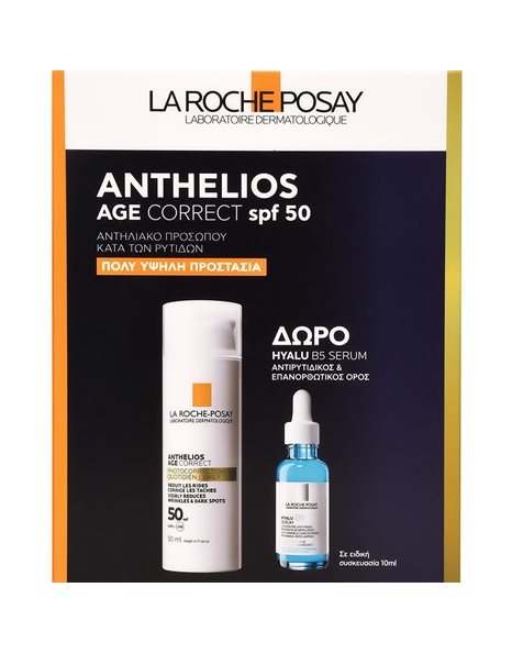 La Roche Posay Αnthelios Age Correct SPF50 + 50ml & Hyalu B5 Serum 10 ml