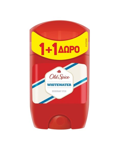 Old Spice Πακέτο Προσφοράς Whitewater Deodorant Stick Αποσμητικό για Άνδρες 2x50ml 1+1 Δώρο
