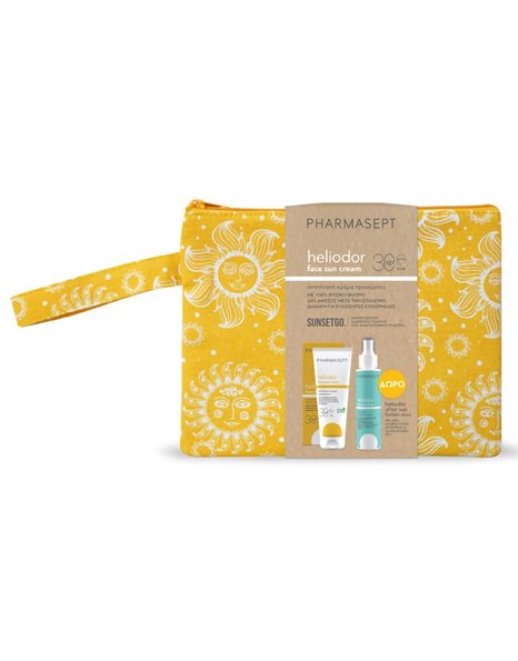 Pharmasept Heliodor Promo with Face Sun Cream SPF30 50ml & Free Hygienic Ultra Hydra Lotion 80ml