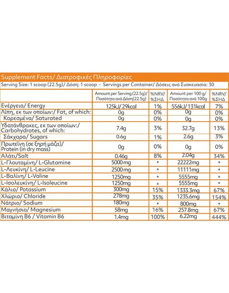 My Elements Reboost+ With Bcaa & Electrolytes Συμπλήρωμα Διατροφής Για Τόνωση Του Οργανισμού, 675g