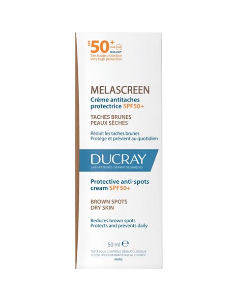 Ducray Melascreen Προστατευτική Κρέμα κατά των Κηλίδων για το Ξηρό Δέρμα SPF50+ 50 ml