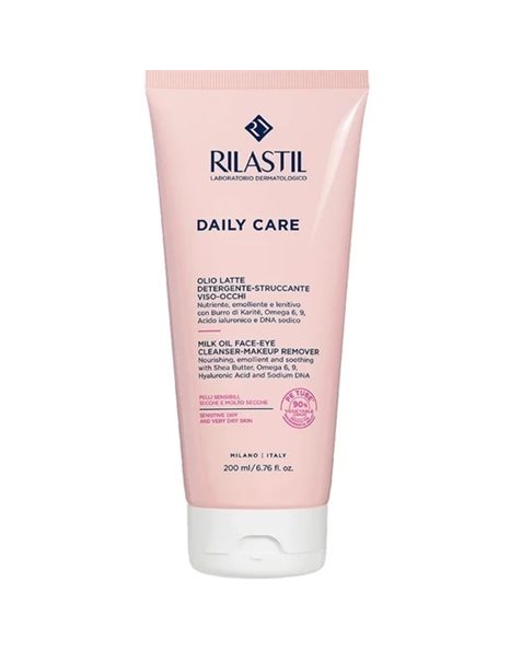 Rilastil Γαλάκτωμα Ντεμακιγιάζ Daily Care για Ξηρές Επιδερμίδες 200ml